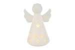 39092 - Angelo Porcellana Bianca LED 12×11×H18,5 cm Angelo porcellana bianca LED 12×11×18,5 cm