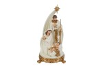 39106 - Sacra Famiglia in Resina Bianca 19×17×H39 cm Sacra Famiglia in resina bianca 19×17×39 cm