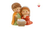 39153 - Calamita Sacra Famiglia Bimbi in Resina 5,5×3×H5,5 cm Calamita Sacra Famiglia Bimbi in resina 5,5×3×5,5 cm