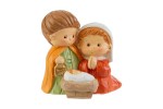 39154 - Sacra Famiglia Bimbi in Resina 5,5×4×H6 cm Sacra Famiglia Bimbi in resina 5,5×4×6 cm