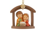 39155 - Appendino Sacra Famiglia Bimbi in Resina 6×3×H6,5 cm Appendino Sacra Famiglia Bimbi in resina 6×3×6,5 cm
