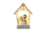 39162 - Sacra Famiglia LED Resina 13,5×4,5×H18 cm Sacra Famiglia in resina LED 13,5×4,5×18 cm