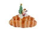 39189 - Scatola Babbo Natale in Ceramica 20×12×H17 cm Scatola Babbo Natale in ceramica 20×12×17 cm