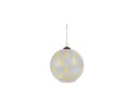 39199 - Appendino Sfera LED Natalizia Bianca – diam.10×H10 cm Appendino sfera LED natalizia bianca diam.10×10 cm