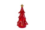 Albero rosso LED porcellana 9,5×8,5×18 cm
