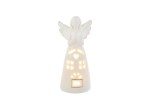 39214 - Angelo Bianco LED Porcellana – 7×5,5×H14 cm Angelo bianco LED porcellana 7×5,5×14 cm