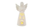 39215 - Angelo Bianco LED Porcellana – 11×8×H22 cm Angelo bianco LED porcellana 11×8×22 cm
