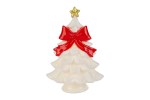 Albero fiocco LED porcellana 16,5×11×23 cm