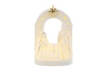 39230 - Sacra Famiglia Porcellana LED – 8,5×5,5×H12,5 cm Sacra Famiglia porcellana LED 8,5×5,5×12,5 cm