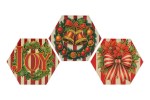 39265 - Set 3 Pz Mattonella Natalizia Joy 3 Assortimenti – 11×9,5 cm Set 3 mattonelle natalizie Joy 3 assortimenti 11×9,5 cm