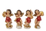 39279 - Angelo Suonatore Resina 4 Assortimenti – 8×5,5×H 16 cm Angelo suonatore in resina 4 assortimenti 8×5,5×H 16 cm