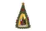 39304 - Albero Babbo Natale Resina LED – 15×15×H 25 cm Albero Babbo Natale resina LED 15×15×H 25 cm