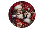Vassoio natalizio melamina Babbo Natale diametro 40 cm