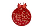 39471 - Scritta Metallo “Merry Christmas” Rossa – 60×100 cm Scritta metallo “Merry Christmas” rossa 60×100 cm