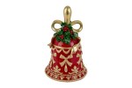 39536 - Campana Natalizia Resina Rossa – 17,5×17,5×H 26 cm Campana natalizia resina rossa 17,5×17,5×H 26 cm