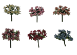 CK8032 - FIORI BACCHE CON PALLINA Composizione floreale decorativa con bacche e pallina, disponibile in vari colori per bomboniere.