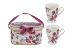 58004 - SET 2 MUG BOUQUET DI CHARME PORCELLANA C/ASTUCCIO 19,5×9,5×11,5CM SET 2 MUG BOUQUET DI CHARME PORCELLANA C/ASTUCCIO 19,5x9,5x11,5CM Cod. 58004 da Bomboniere & Company S.r.l. Siracusa.