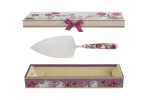 58007 - PALA TORTA BOUQUET DI CHARME PORCELLANA C/ASTUCCIO 28,5×9,5x4CM PALETTA TORTA BOUQUET DI CHARME PORCELLANA C/ASTUCCIO 28,5x9,5x4CM Cod. 58007 da Bomboniere & Company S.r.l. Siracusa.