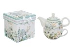 SET TEIERA ARIA DI PROVENZA PORCELLANA C/ASTUCCIO 14x14,5CM Cod. 58008 da Bomboniere & Company S.r.l. Siracusa.