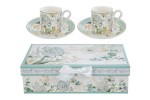 SET 2 TAZZINE ARIA DI PROVENZA PORCELLANA C/ASTUCCIO 22x13x6CM Cod. 58011 da Bomboniere & Company S.r.l. Siracusa.