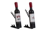 Apribottiglie Calamita Wine Time - Bomboniera Utile per Matrimonio e Compleanno Coppia di apribottiglie a calamita a forma di bottiglia di vino con scritte decorative, idea bomboniera utile per matrimoni ed eventi. 58025
