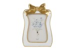 58036 - PORTAFOTO IN RESINA FIOCCO GOLD 13X18 mis.est.18x26CM C/SHOPPER 13700 58036-9
