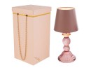 58054 - Lampada Drim in Vetro Colore Ciliegia Diametro 11xh24,5 cm con Box 58054