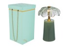 58057 - LAMPADA VETRO FIORE MENTA 11x11xh.18CM C/BOX-ROSE 189202 Lampada Vetro Fiore Menta 58057 11x11xh.18cm c/box-rose 189202 per bomboniere Novità 2026, ideale per atmosfere illuminate in temi romantici, da Bomboniere & Company S.r.l Siracusa.