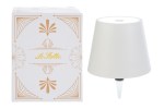 58073 - LAMPADA BIANCA TOUCH PER BOTTIGLIA LED/USB d.11xh.14CM C/COLOR/BOX Lampada bianca touch per bottiglia LED/USB 58073 d.11xh.14 cm c/color/box per bomboniere Novità 2026 da Bomboniere & Company S.r.l Siracusa.