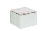 SCATOLA VETRO FIORI 9x9xh.7CM C/SHOPPER Cod. 58115 da Bomboniere & Company S.r.l. Siracusa.
