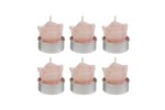 SET 6 PZ T-LIGHT CANDELA LIGHT PINK 3x4CM Cod. 58149 da Bomboniere & Company S.r.l. Siracusa.