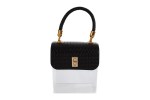 SCATOLA BORSA PLEXY NERO 16x10x18CM Cod. 58226 da Bomboniere & Company S.r.l. Siracusa.