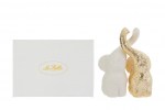 58246 - SET 2 ELEFANTINI PORCELLANA 3D BIANCO/ORO 5x9xh.16CM C/ASTUCCIO SET 2 ELEFANTINI PORCELLANA 3D BIANCO/ORO 5x9xh.16CM C/ASTUCCIO Cod. 58246 da Bomboniere & Company S.r.l. Siracusa.