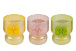 58286 - VASO VETRO CANDELA 3COL.ASS.7,5xh.9CM C/SHOPPER 13693 VASO VETRO CANDELA 3COL.ASS. d.7,5xh.9CM C/SHOPPER Cod. 58286 da Bomboniere & Company S.r.l. Siracusa.