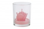 58293 - BICCHIERE CANDELA PINK d.6xh.7,5CM C/SHOPPER 13691 BICCHIERE CANDELA PINK d.6xh.7,5CM C/SHOPPER Cod. 58293 da Bomboniere & Company S.r.l. Siracusa.