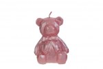 CANDELA ORSETTO 6x6xh.8CM COL.ROSA C/SHOPPER Cod. 58299 da Bomboniere & Company S.r.l. Siracusa.
