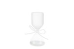 Clessidra Matrimonio o Comunione Vetro Bianco Satinato 12cm con Astuccio Clessidra in vetro con finitura opaca bianca satinata, alta 12 cm