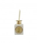 Profumatore Sacra Famiglia Oro 200ml – Bomboniera Utile ed Elegante Diffusore di fragranze con icona Sacra Famiglia oro e bastoncini, bomboniera 200ml.