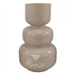 627400 - Tortora Vaso Arthur – H 20 cm – D 12 cm – 2027 Vaso Arthur decorativo