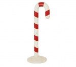9537571 - Bastoncino Natale Resina 47,5x59xh.181,5cm Bastoncino di zucchero natalizio gigante in resina nei classici colori bianco e rosso