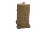 9917013 - Tronco per Albero Natale (Fino a 240cm) 11kg 36xh.53cm Base decorativa a forma di tronco realistico per albero di Natale in resina pesante