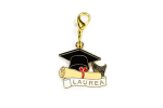 A3015 - Ciondolo Tocco Laurea 2x1.5 cm Ciondolo tocco laurea con nappina 2x1.5 cm per bomboniere laurea e diploma