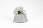 A3114MI - Sacchetto Mini Lux 8x11 cm Oro, Argento, Irisé Sacchetto mini lux oro argento irise 8x11 cm per bomboniere matrimonio e anniversari eleganti