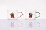 A4332 - SET 2 TAZZINE BOROSILICATO SET 2 TAZZINE BOROSILICATO Cod. A4332 da Bomboniere & Company S.r.l. Siracusa.