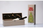 A4366 SCATOLA VINO CON ATTREZZI Scatola Vino con Attrezzi per bomboniere Natale 2025, modello A4366, design raffinato e green per feste natalizie, da Bomboniere & Company S.r.l Siracusa, bomboniera economica e sostenibile.
