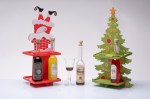 A4368 SUPPORTO 4 LIQUORI Supporto 4 Liquori per bomboniere Natale 2025, modello A4368, design raffinato e green per feste natalizie, da Bomboniere & Company S.r.l Siracusa, bomboniera economica e sostenibile.