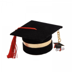 ACL255-N - Tocco Laurea Nero con Portachiavi Tocco Laurea Nero con Portachiavi per confezionamento bomboniere e gadget ricordo
