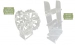 AL109 AL112 - ESTETIC ESPOSITORE 3 PIANI H.110 Estetic Espositore AL109–AL112 per Novità 2026 (dm.40 h.76 a 76,40 €, h.110 a 156,40 €), funzionale per allestimenti e bomboniere espositive, da Bomboniere & Company S.r.l Siracusa.