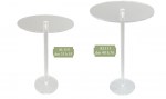AL110 AL111 -ESTETIC TAVOLINO DM.40 H.76 Estetic Tavolino AL110–AL111 per Novità 2026 (dm.35 h.55 a 52,00 €, dm.40 h.76 a 74,60 €), minimalista per allestimenti e bomboniere, da Bomboniere & Company S.r.l Siracusa.