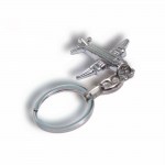 Portachiavi Aereo in Metallo Silver – Bomboniera Laurea e Viaggio Portachiavi in metallo silver a forma di aereo per bomboniera laurea.